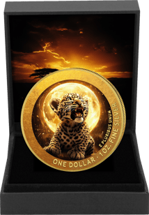 1 Unze Silber Baby Leopard 2025 (Auflage: 100 | teilvergoldet)