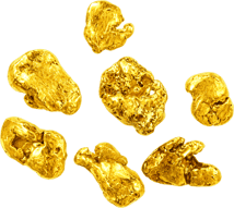 7er Set Yukon Goldnugget (Echte Nuggets 11,90g)