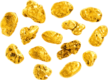 14-Piece Set Yukon Gold Nugget (Real Nuggets 34.73g)