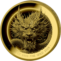 1/200 Unze Gold Chinesischer Drache 2026 (Auflage: 5.000 | Polierte Platte)