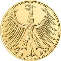Deutschland 5 DM Silberadler (Auflage: 250 | Heiermann | vergoldet)