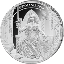 1 Unze Silber Germania 2026 (Auflage: 500 | Polierte Platte)