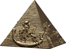 Pyramiden von Gizeh Silber Set 2025 (Auflage: 349 | teilvergoldet)