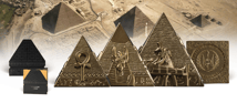 Pyramiden von Gizeh Silber Set 2025 (Auflage: 349 | teilvergoldet)