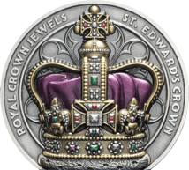 2 Unze Silber Königliche Kronjuwelen Edwardskrone 2026 (Auflage: 350 | Ultra High Relief | Antik Finish)