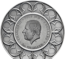 2 Unze Silber Königliche Kronjuwelen Edwardskrone 2026 (Auflage: 350 | Ultra High Relief | Antik Finish)