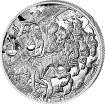 5 Unze Silber Die Vier Apokalyptischen Reiter 2026 (Auflage: 250 | Polierte Platte)