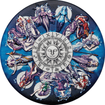 5 Unze Silber Tierkreiszeichen und Göttinnen 2025 (Auflage: 388 | Antik Finish)