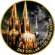 1 Unze Silber Kölner Dom 2025 (Auflage: 100 | teilvergoldet)