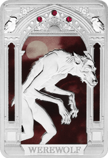 1 Unze Silber Harry Potter Werwolf Magische Kreaturen 2025 PP (Auflage: 2.000 | Polierte Platte)