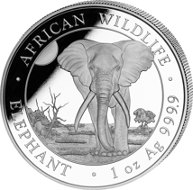 1 Unze Silber Somalia Elefant 2025 (Auflage: 500 | Erstabschlag WMF)