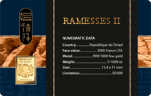 Gold Ramses II. Münze