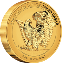 1 Unze Gold Wedge Tailed Eagle 2025 (Auflage: 500 | High Relief | Polierte Platte)
