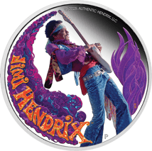 1 Unze Silber Jimi Hendrix 2025 (Auflage: 5.000 | Polierte Platte)
