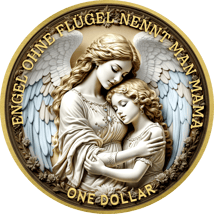 1 Unze Silber Schutzengel Mama 2025 (Auflage: 100 | teilvergoldet)