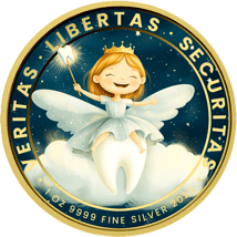 1 Unze Silber Kindheitserinnerungen - Zahnfee 2025 (Auflage: 100 | teilvergoldet)