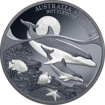 1 Unze Silber Australien bei Nacht Großer Tümmler 2025 ( Auflage: 1.000 | Black Proof)