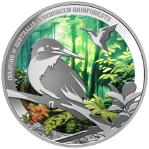 1 Unze Silber Colours of Australia Evergreen Rainforest 2025 (Auflage: 1.000 | Polierte Platte)