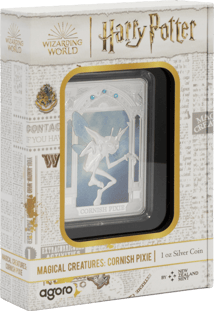 1 Unze Silber Harry Potter Cornish Pixie Magische Kreaturen 2025 (Auflage: 2.000 | Polierte Platte)