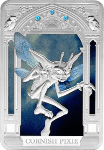 1 Unze Silber Harry Potter Cornish Pixie Magische Kreaturen 2025 (Auflage: 2.000 | Polierte Platte)