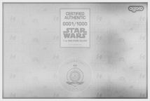 1 oz Silver Coin Note Blueprints Millennium Falcon 2025 (Mintage: 1,000)
