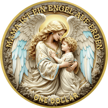 1 Unze Silber Schutzengel Mama Engel auf Erden 2025 (Auflage: 100 | teilvergoldet)