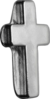 2 Unze Silber handgegossenes Kreuz