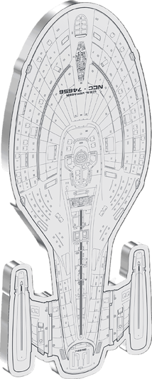 3 Unze Silber Star Trek EU.S.S. Voyager 2025 (Auflage: 500 | Polierte Platte)