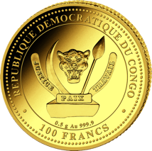 0,5g Gold Prehistoric Life Carnotaurus 2025 (Auflage: 2.000 | Polierte Platte)