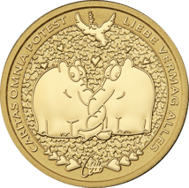 1 Unze Gold Ottifanten 2025 Caritas Omnia Potest (Auflage: 1.000)