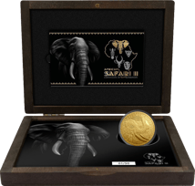2 Unze Gold African Safari II Elefant 2021 PP (Auflage: 50 | Polierte Platte | Zertifikat Nr. 50)