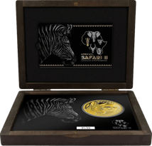 2 Unze Gold African Safari II Zebra 2022 PP (Auflage: 50 | Polierte Platte | Zertifikat Nr. 50)