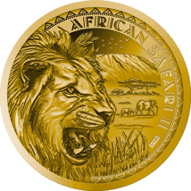 1 Unze Gold African Safari II Löwe 2024 PP (Auflage: 100 | Polierte Platte | Zertifikat Nr. 1)