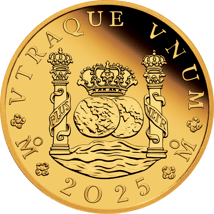 1/4 Unze Gold Pillar Dollar 225. Jubiläum Proclamation Coin 2025 (Auflage: 750 | Polierte Platte)