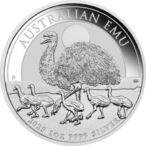 1 Unze Silber Australian Emu 2025 (Auflage: 30.000)