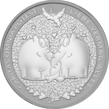 1 Unze Silber Ottifanten 2024 Caritas Omnia Potest (Auflage: 30.000)