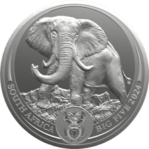 1 kg Silber Big Five III Elefant 2024 (Auflage: 100)