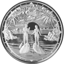 1 Unze Silber EC8 Vincent & The Grenadines Paddleboard Couple 2024 (Auflage: 25.000)