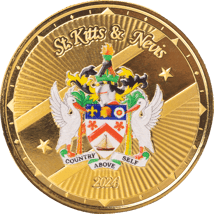1 Unze Gold EC8 St. Kitts & Nevis Coat of Arms 2024 (Auflage: 100)