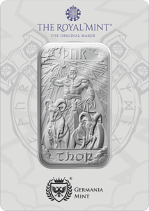 1 Unze Silberbarren Nordische Götter Thor (Auflage: 60.000)