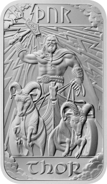1 Unze Silberbarren Nordische Götter Thor (Auflage: 60.000)