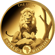 3 Unze Gold World's Wildlife Löwe 2025 (Auflage: 50 | Polierte Platte)