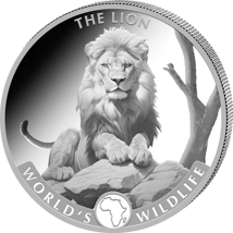1 Unze Silber Kongo Worlds Wildlife Löwe 2025 (Auflage: 30.000)