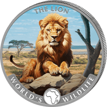 1 Unze Silber Kongo Worlds Wildlife Löwe 2025 (Auflage: 5.000)