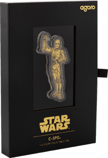 1 Unze Silber Star Wars C-3PO 2025 (Auflage: 2.000 | vergoldet | Polierte Platte)