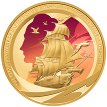1 Unze Gold Kapitän Cook Zweite Entdeckungsreise 2025 (Auflage: 50 | Polierte Platte)
