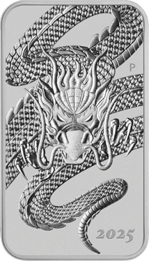 1 Unze Silber Münzbarren Drache 2025 (Auflage: 250.000)