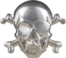 5 Unze Silber Treasure Island Skull 2022 (Auflage: 1.500 | High Relief)