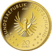 1/8 Unze Gold 20 Euro Rückkehr der Wildtiere Biber 2024 (diverser Buchstabe)