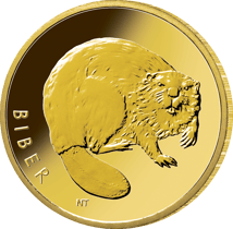 1/8 Unze Gold 20 Euro Rückkehr der Wildtiere Biber 2024 (diverser Buchstabe)